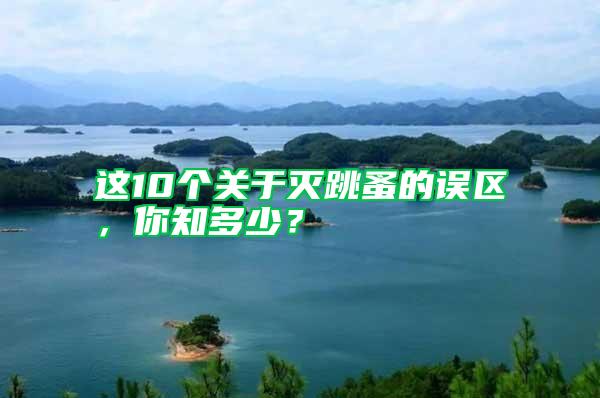 這10個關于滅跳蚤的誤區，你知多少？