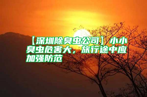 【深圳除臭蟲公司】小小臭蟲危害大，旅行途中應加強防范