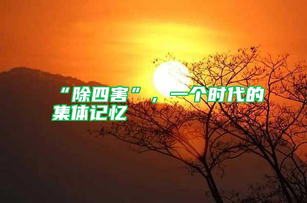 “除四害”,一個(gè)時(shí)代的集體記憶