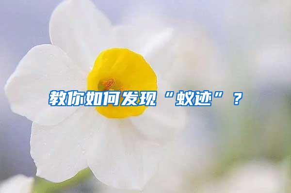 教你如何發(fā)現(xiàn)“蟻跡”？