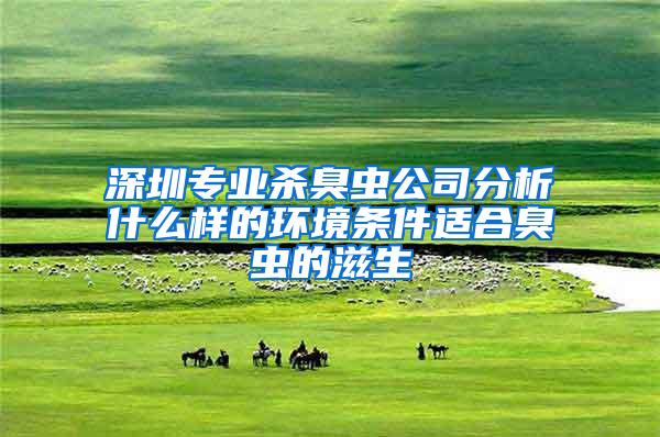 深圳專業(yè)殺臭蟲公司分析什么樣的環(huán)境條件適合臭蟲的滋生
